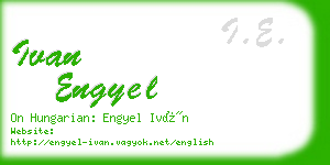 ivan engyel business card